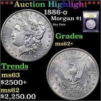 *Highlight* 1886-o Morgan $1 Graded Select Unc
