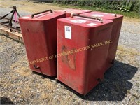 (4) 55 GALLON FUEL OR OIL SQUARE DRUMS