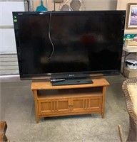 SHARP 65" HDTV  **NO REMOTE W/ MISSION STYLE STAND