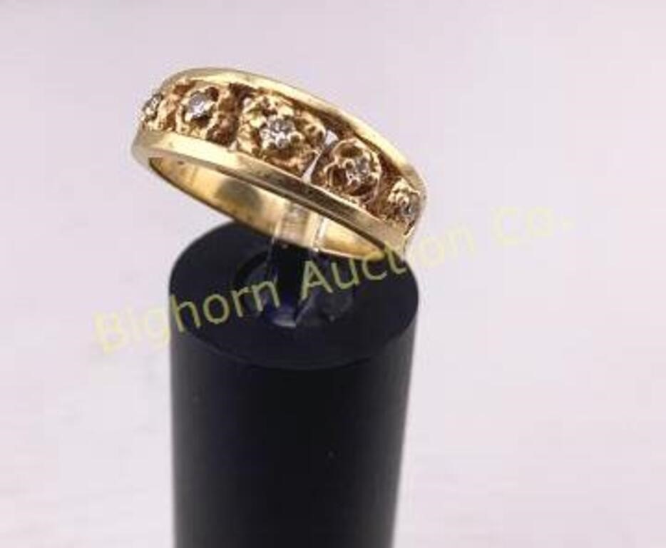 Diamond Ring Size 8 14K Gold