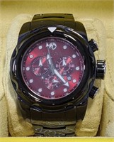 (AP) Invicta Red Dial Tungsten Band Watch #0317