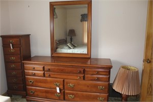 Seven Drawer Dresser with Mirror