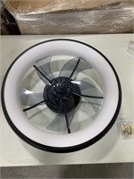 Cikass ceiling fan with light dim, black