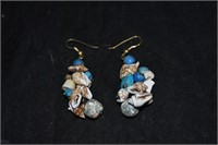 shell and bead earrings