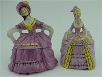 2 CHINA DRESSER DOLLS