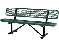 Global Industrial 72" L Expanded Metal Mesh Bench