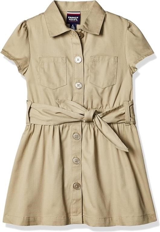 French Toast Short Sleeve Safari Dress Robe Safari