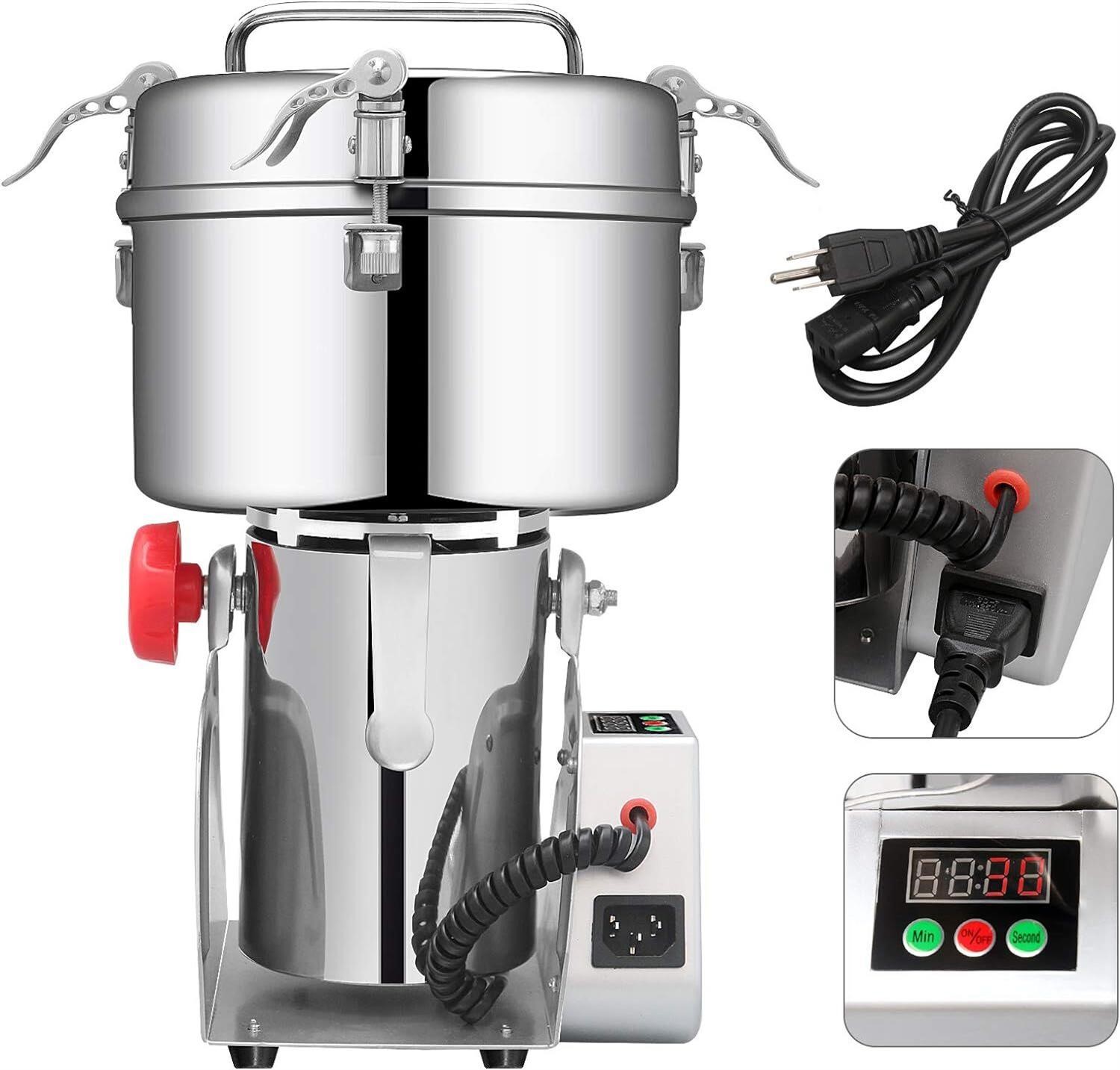 READ - 2000g Grain Grinder SS Pulverizer.