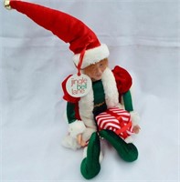 Jingle Bell Lane bendable/posable Elf with