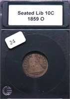 1859 O SEATED DIME G