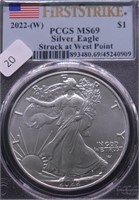 2022 W NGC MS69 SILVER EAGLE