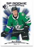 Riley Damiani SP Hockey Rookie card  #126 Blue