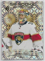 Spencer Knight SP Pyrotechnic Gold Rookie card