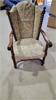 Early spindle parlor chair