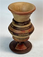 7” Wood Vase