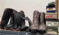 MA- Lot Of Woman's Boots And Shoes