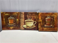 3 Coffee Canvas Pictures