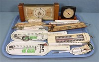 (15) Assorted Vintage Thermometers & Barometers