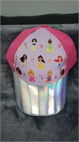 100 Disney Little Girls Baseball Hat Pink and Silv