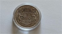 1943 Canada Silver 50 Cent Coin