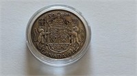 1944 Canada Silver 50 Cent Coin