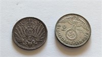 1903 1934 German Silver Coins