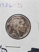1936-D Buffalo Nickel