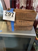 3 Kraft cheese boxes