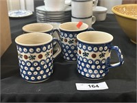 Lot Of Ceramic Mugs, Polish And 1 English