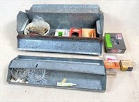 galvanized tool box w/ contents