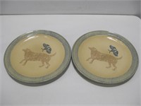 Two The America Collection Dog Plates See Info