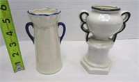 2 Lusterware Vases made in Slovakia
