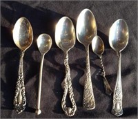 6 Sterling teaspoons 99 G