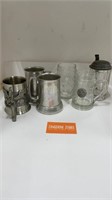 Aluminum Dragon Handled & Playboy Tankards