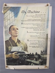 Authentic Wwii My Machine Poster
