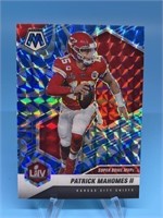 Patrick Mahomes Mosaic Blue Reactive Prizm