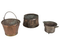 Three Copper Vessels