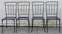 4pc Metal Oleby Dining Patio Chairs