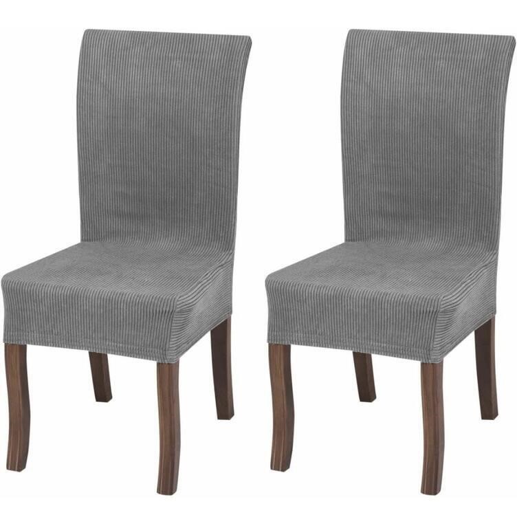 CHAIR COVERS GREY SIMILAR TO STOCK PHOTO 6 PCS