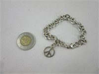 Authentique bracelet Peace and love Tiffany Co en