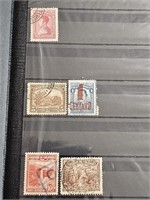 Book of vintage stamps from Columbia,