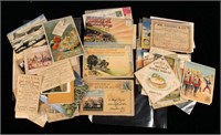 Lot, Victorian and other advertising trade cards,