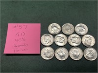 (11) Kennedy Halves