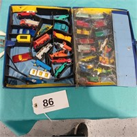 Case of Matchbox Cars and Trucks