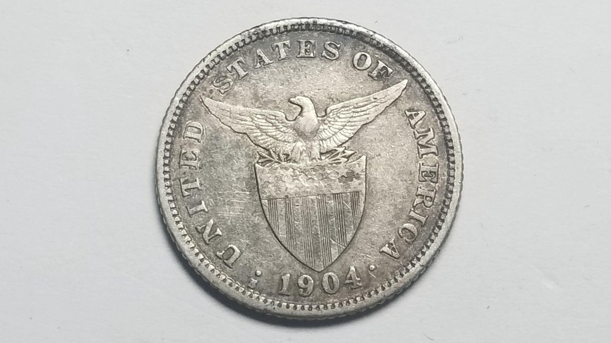 1904 S Philippines 20 Centavos