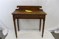 Vintage wooden single drawer desk