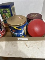 Flat of Vintage Tins