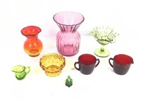 Mixed Colored Glassware Ruby +