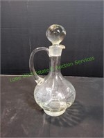 13" Glass Decanter w/ Glass Stopper