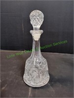 12" Glass Decanter w/ Glass Stopper